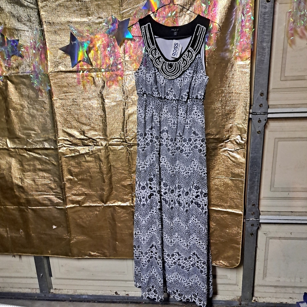 Sami & Jo Dresses Black And White Maxi Dress